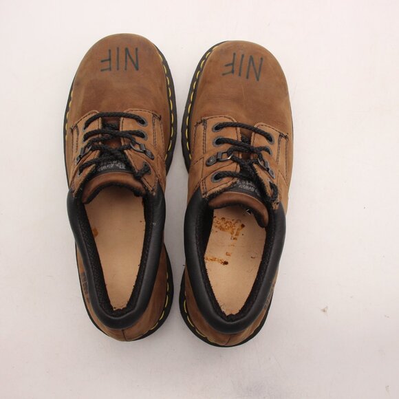 Doc Dr. Martens Industrial Steel Toe Brown Leather Men’s 11 Low Boots Oxfords main image 12